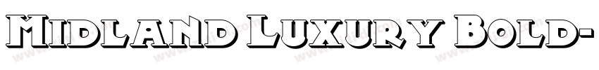 Midland Luxury Bold字体转换
